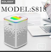 PrimeX Premium Koleer S818G Bluetooth 5.0 RGB 5W 70Hz Kablosuz Hoparlör Gri - 3