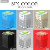 PrimeX Premium Koleer S818G Bluetooth 5.0 RGB 5W 70Hz Kablosuz Hoparlör Gri - 4