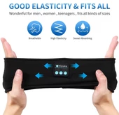Kablosuz Bluetooth'lu spor müziği uyku bandı spor doğa yürüyüşü - 4