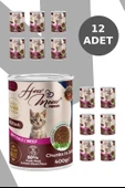 HOW MEOW 12 ADET JÖLELİ PARÇA ETLİ YAVRU KEDİ YAŞ MAMASI BİFTEKLİ 400 GRAM - 2