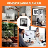 ThermoPro TP157 İç Mekan (Sera, Dolap, Bebek Odası) Hassas Sıcaklık ve Nem Ölçer Mini Termometre 2 Adet - 7