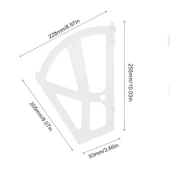 Ayakkabılık Açılır Kapanır Raf Bağlantı Aparatı Plastik 1 Takım Sağ Sol Farklı Bölmeli Beyaz Renk - 2