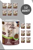 HOW MEOW 12 ADET JÖLELİ PARÇA ETLİ YAVRU KEDİ YAŞ MAMASI KUZULU 400 GRAM thumbnail 2