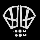 Ayakkabılık Açılır Kapanır Raf Bağlantı Aparatı Plastik 1 Takım Sağ Sol Farklı Bölmeli Beyaz Renk - 4