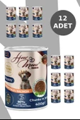 HOW MEOW 12 ADET JÖLELİ PARÇA ETLİ YAVRU KÖPEK YAŞ MAMASI SOMONLU 400 GRAM - 2