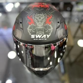 Sway 820 Full Face Aynalı Vizör Kapalı Motosiklet Kaskı M Beden Xamurai thumbnail 2