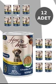 HOW MEOW 12 ADET JÖLELİ PARÇA ETLİ YAVRU KÖPEK YAŞ MAMASI TAVUK 400 GRAM - 2