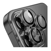 SHAZA Iphone 16/16 Plus İle Uyumlu Darbeye Dayanıklı Mekanizmalı Safir Kamera Lens Koruyucu Gri - 1