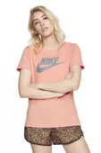 Nike - Logo baskılı  bayan tişört (pamuk)- BV6169-606 - 3