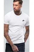 Nike Erkek T-shirt - M Nsw Tee Club Embrd Ftra - 827021-100 - 1