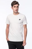 Nike Erkek T-shirt - M Nsw Tee Club Embrd Ftra - 827021-100 - 5