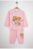 Paw Petrol Fitilli İnterlok Kız Pijama Takımı - 5