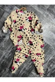 %100 Pamuk Minnie Fitilli Kız Pijama Takımı - 4