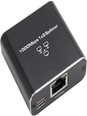 Ethernet Ayırıcı 1'i 2 Arada Çıkış Yüksek Hızlı 1000Mbps Cat5/5e/6/7/8 Kablo İçin Ayırıcı Adaptörü thumbnail 1