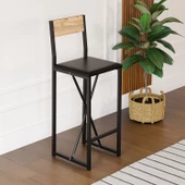 Eportatif Bar Sandalyesi Mutfak Sandalyesi Otel Cafe Döşemeli 1567 - 2