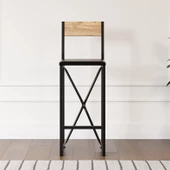 Eportatif Bar Sandalyesi Mutfak Sandalyesi Otel Cafe Döşemeli 1567 - 3