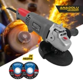 Anadolu Strong ANS1007 900 Watt Devir Ayarlı Spral Taşlama 115-125 mm Disk Çapı 2 Adet Disk Hediye thumbnail 2
