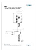 Eca Tiera Plus Mafsallı El Duş Seti Mat Siyah (3 Fonksiyonlu) 102117400C1 - 2