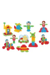 Dede Eğitici Oyuncak Kaktüs Blok Kova (80 Parça) thumbnail 1