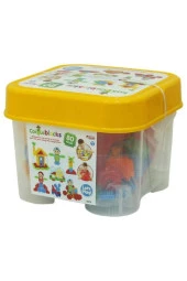 Dede Eğitici Oyuncak Kaktüs Blok Kova (80 Parça) thumbnail 2