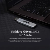 Transcend TS1TESD320A 1TB USB 10Gbps 1050/950MB/s Gizlenebilir Başlıklı Taşınabilir Metal Kasa SSD - 5
