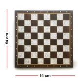 Star Polyester Kaplama Sedef Satranç Tablası 54X54 cm - 3