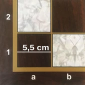 Star Polyester Kaplama Sedef Satranç Tablası 54X54 cm - 4