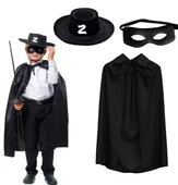 Nessiworld Zorro Pelerini Şapkası ve Maske Seti Çocuk Boy - 1