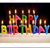 NessiWorld Rengarenk Happy Birthday Yazılabilen Doğum Günü Mumu - 5