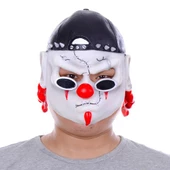 Nessiworld  Lateks Şapkalı Gözlüklü Beyaz Maske - 1