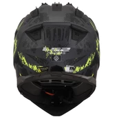 LS2 PIONER 2 CRAZY MAT SİYAH-GRİ-NEON SARI KASK - 4