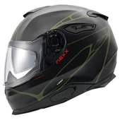NEXX Y.100 B-SIDE MAT SİYAH-YEŞİL KASK - 1