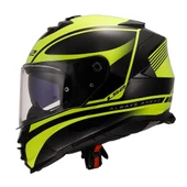 LS2 STORM 2 DODGER MAT SİYAH-NEON SARI KASK thumbnail 3