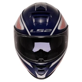 LS2 STORM 2 DODGER BEYAZ-NAVY MAVİ KASK - 4
