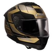 LS2 STREAM 2 ROAD MAT SİYAH-GOLD-GRİ KASK - 5