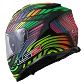 LS2 STORM 2 POWER MAT SİYAH-GÖKKUŞAĞI KASK thumbnail 2