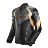 SCOYCO JK187 BLACK GOLD DERİ MOTOSİKLET MONTU - 1