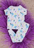 Flamingo Desenli Kısa Kol Kız Çocuk Pijama Takım - 2