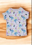 Flamingo Desenli Kısa Kol Kız Çocuk Pijama Takım - 4