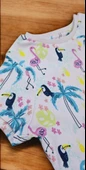 Flamingo Desenli Kısa Kol Kız Çocuk Pijama Takım - 7