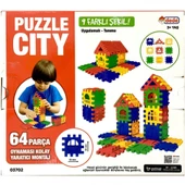 Nessiworld Puzzle City 3D Yapı ve Tasarım Blokları 64 Parça - 5