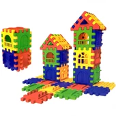 Nessiworld Puzzle City 3D Yapı ve Tasarım Blokları 64 Parça - 1