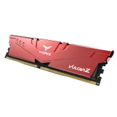 Team T-Force Vulcan Z Red 16GB(1x16GB) 3200Mhz CL16 DDR4 Gaming Ram (TLZRD416G3200HC16F01) - 5