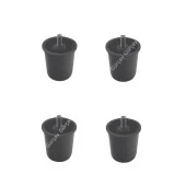 Gürçay Yatak Baza Ayağı 6cm Plastik M8 Diş (4 Adet) - 2