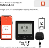 Cosa Akıllı Oda Termostatı Kablosuz Kombi Kontrolü v5 - Siyah - 3
