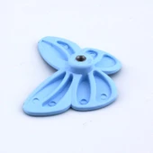 Plastik Kelebek Kulp Mavi Mobilya Çoçuk Odası Kız Erkek Dolap Kapak Kulpu Çekmece Kulbu 1 ADET thumbnail 6