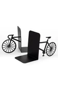 Bisiklet Desenli Metal Kitap Desteği - Kitap Tutucu - Ev Ve Ofis Dekoratif Aksesuar ( 2 Li Set) - 2