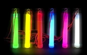 Nessiworld Karanlıkta Yanan Asılabilir ip Aparatlı Glow Stick Kolye Glow Stick Lamba 6 Adet 6 Renk 15 cm - 2