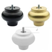 Gürçay Mobilya Ayağı Plastik Küre 7cm Siyah (4 Adet) - 1