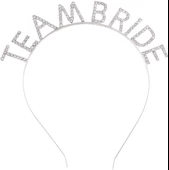 Nessiworld    Gümüş Kaplama Kristal Taşlı Team Bride Taç 16x17 cm - 1